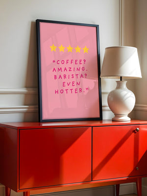 Kaffee Zitat Sterne Rosa