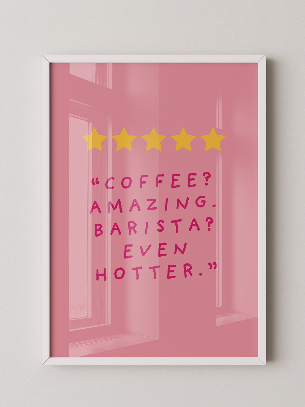Kaffee Zitat Sterne Rosa