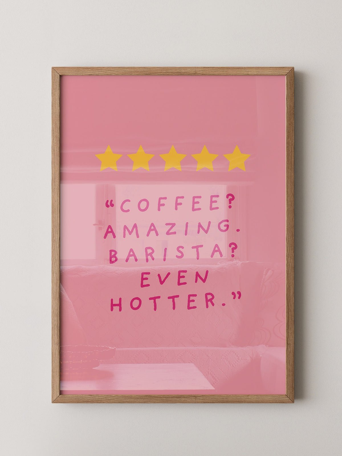 Kaffee Zitat Sterne Rosa