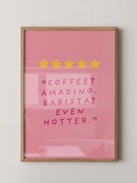 Kaffee Zitat Sterne Rosa