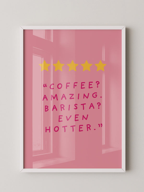 Kaffee Zitat Sterne Rosa
