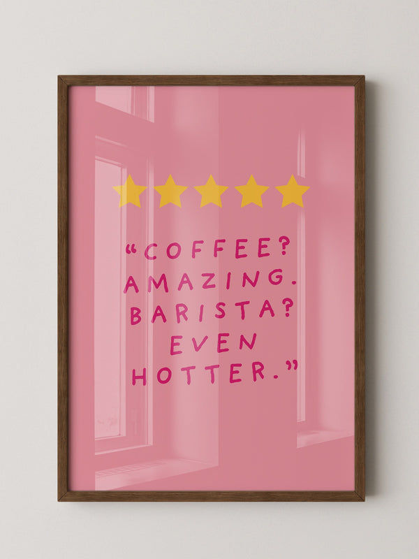 Kaffee Zitat Sterne Rosa
