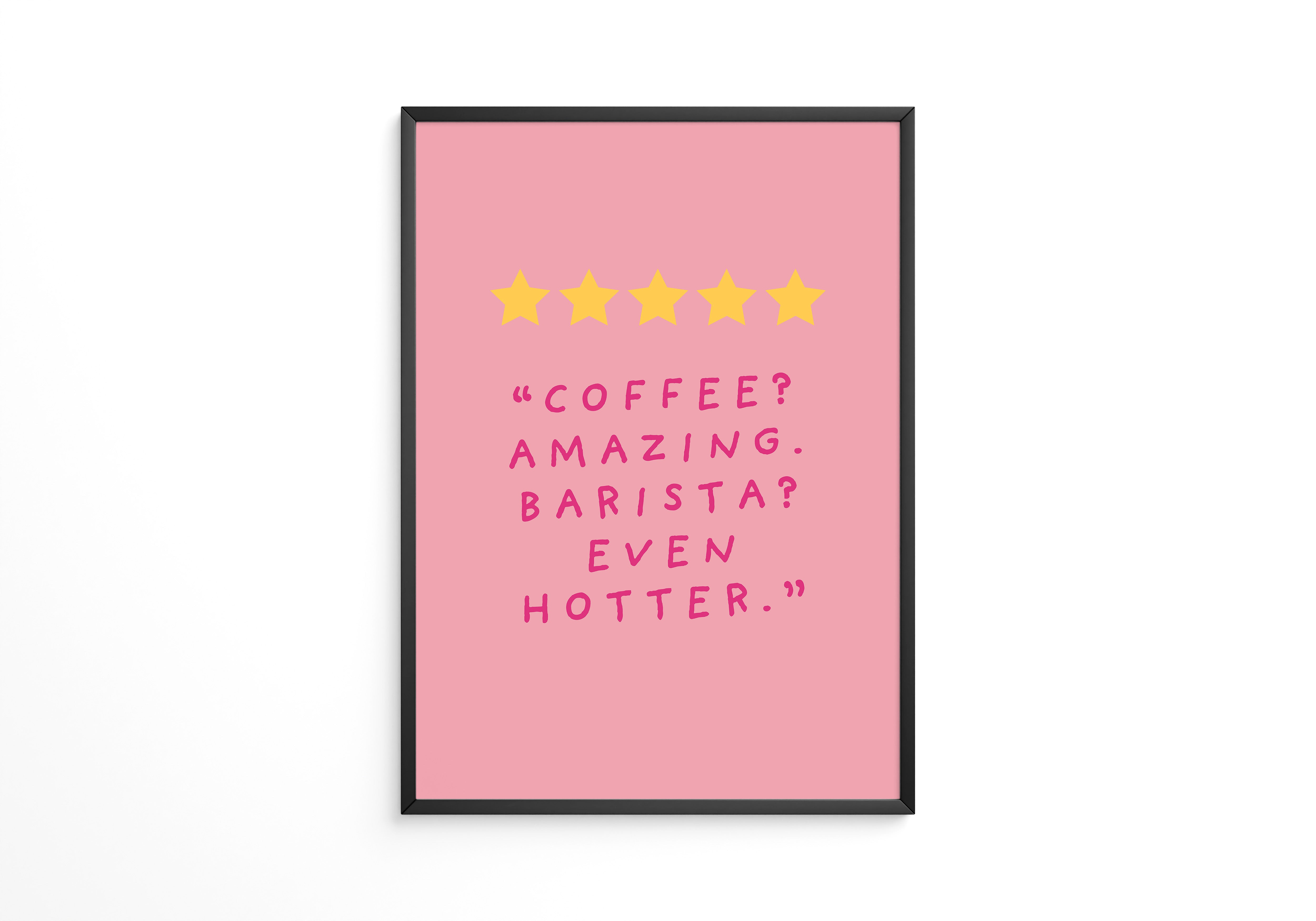 Kaffee Zitat Sterne Rosa