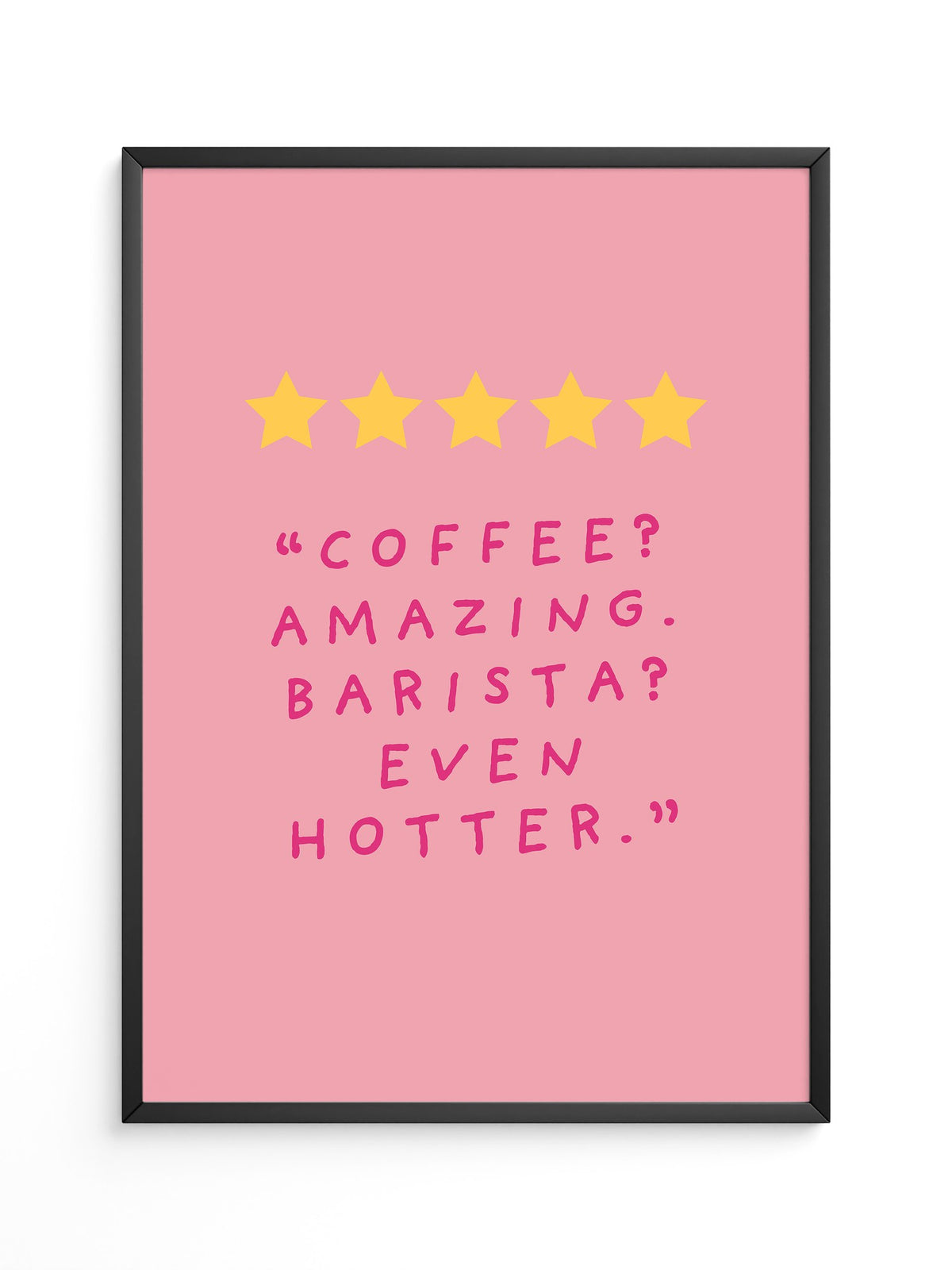 Kaffee Zitat Sterne Rosa