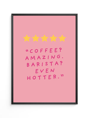 Kaffee Zitat Sterne Rosa