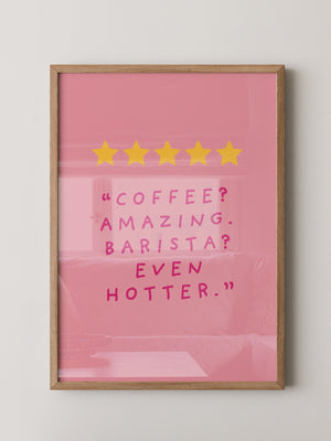 Kaffee Zitat Sterne Rosa
