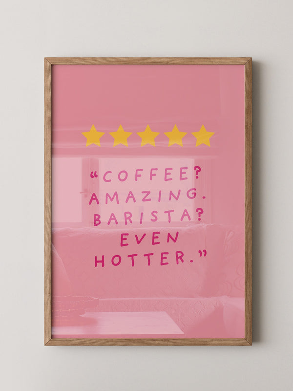 Kaffee Zitat Sterne Rosa