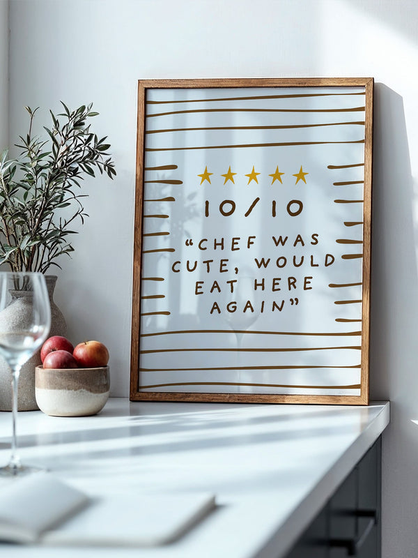 Sternebewertung Handlettering Braun