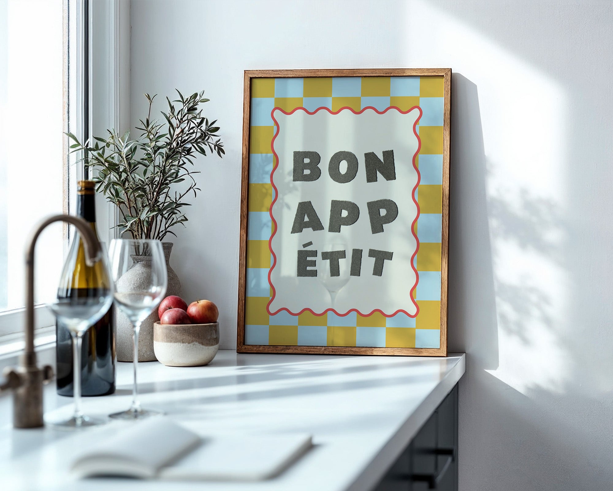 Bon Appetit Karomuster Retro