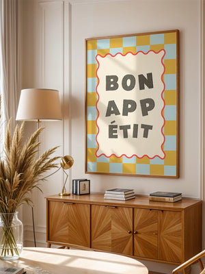 Bon Appetit Karomuster Retro