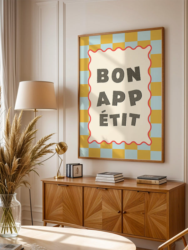 Bon Appetit Karomuster Retro