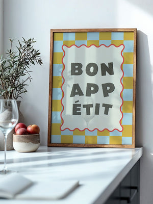 Bon Appetit Karomuster Retro