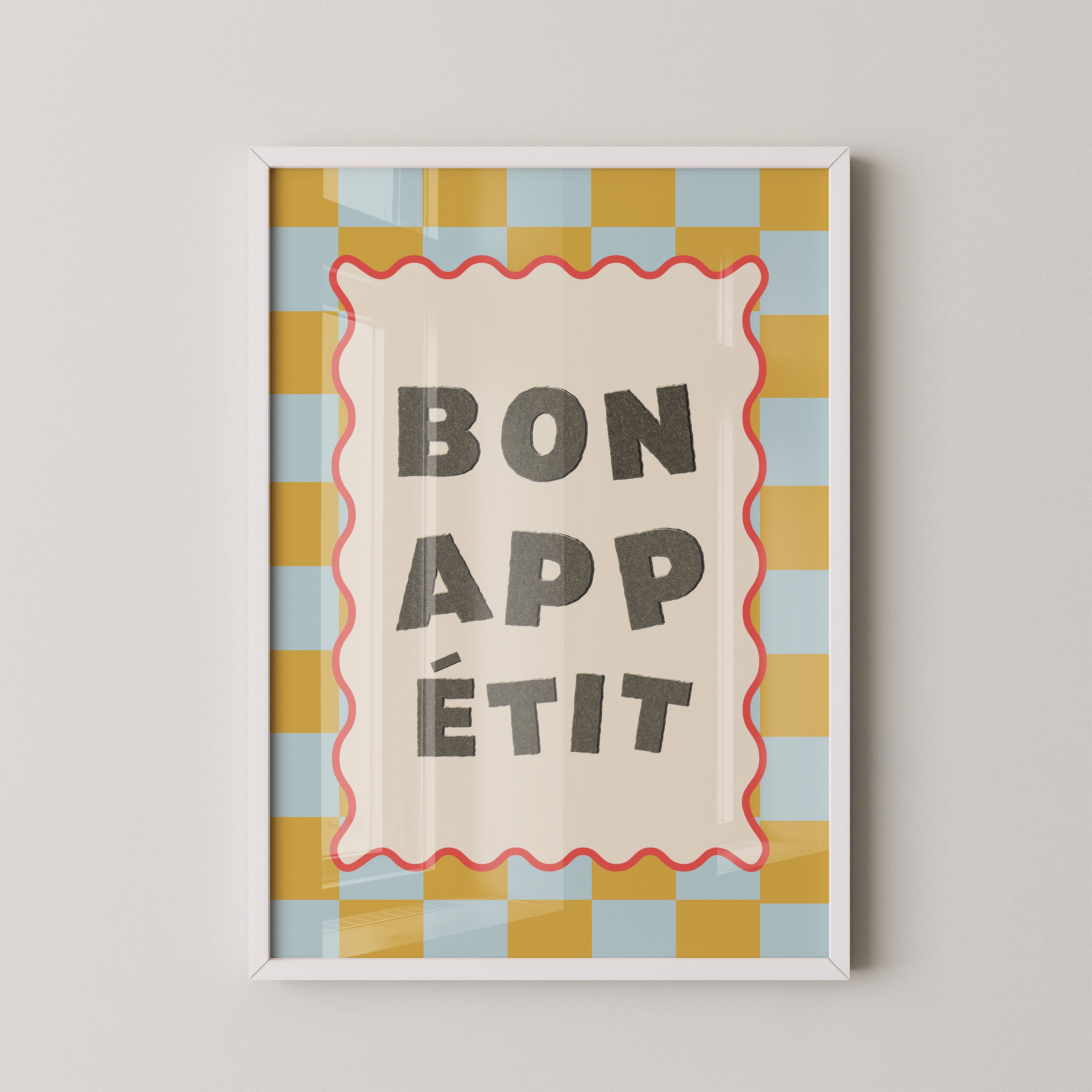 Bon Appetit Karomuster Retro