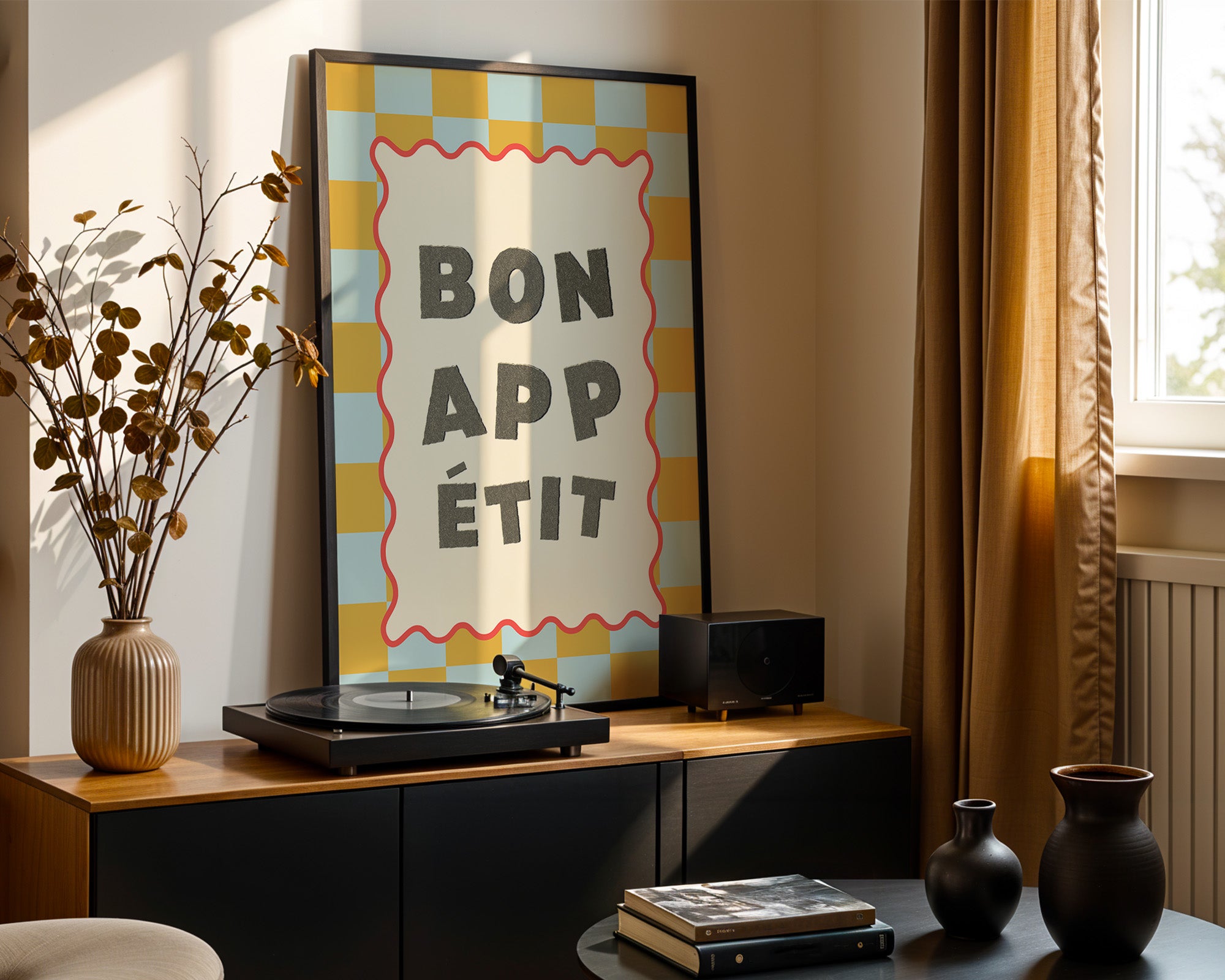 Bon Appetit Karomuster Retro