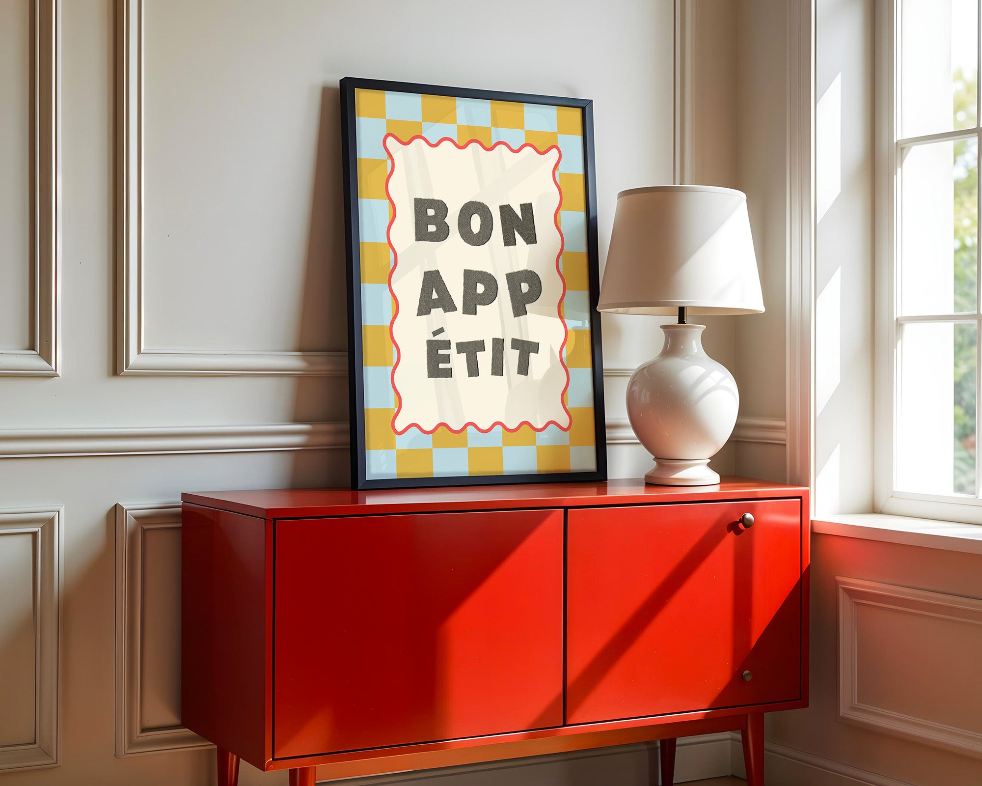 Bon Appetit Karomuster Retro