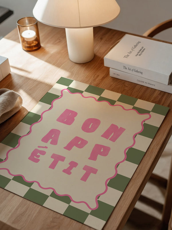 Bon Appétit Schachbrettmuster