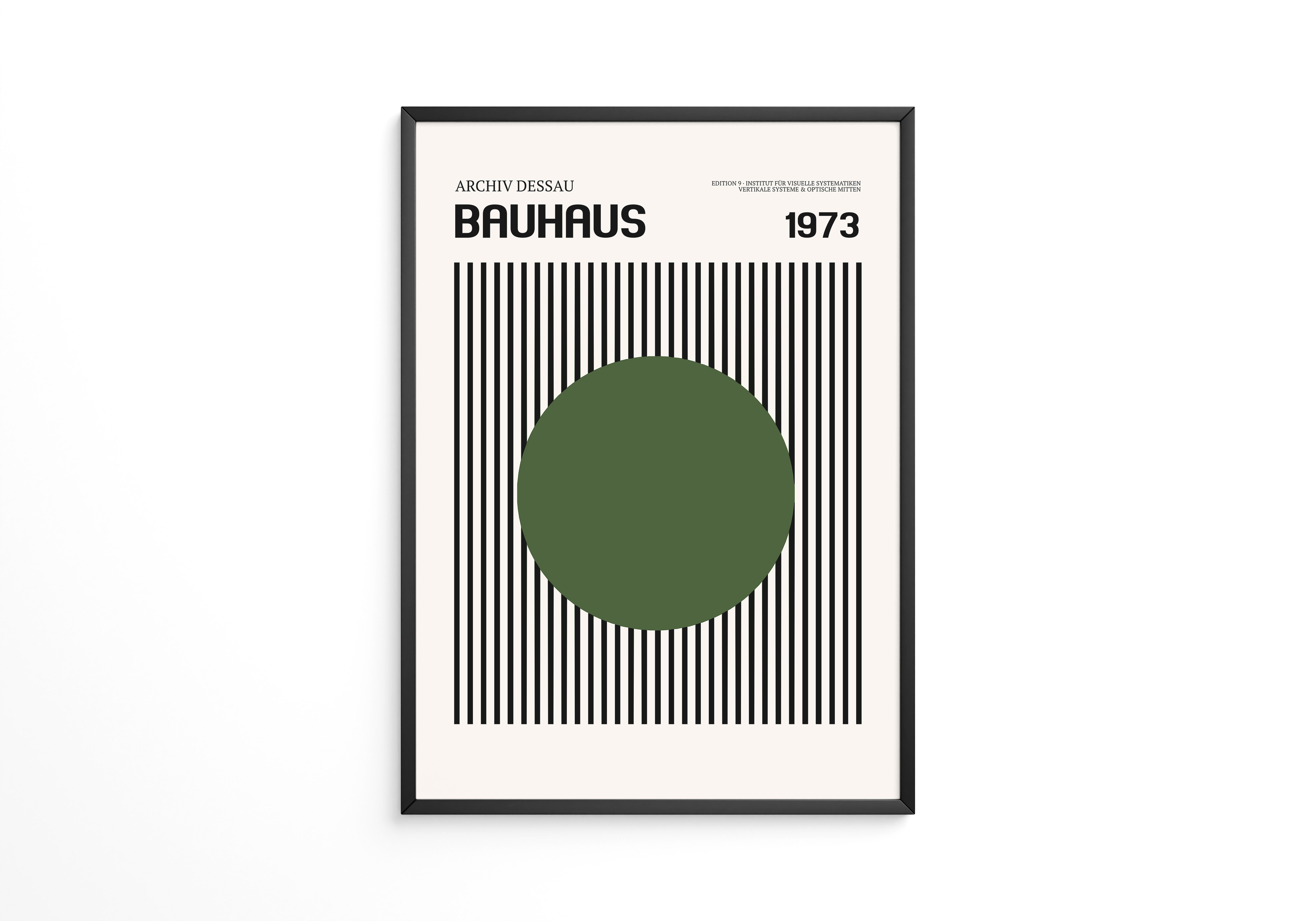 Bauhaus Streifen Kreis 1973