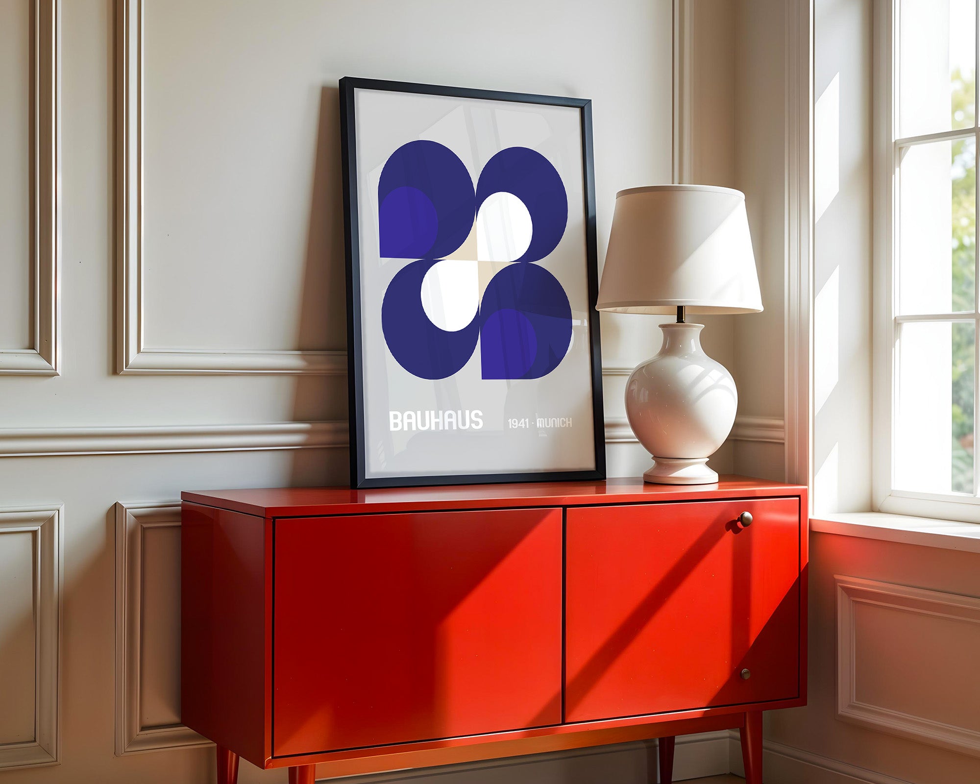 Geometrie Blau Modern