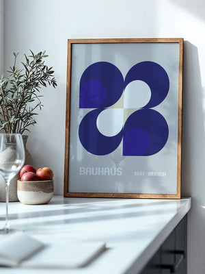 Geometrie Blau Modern
