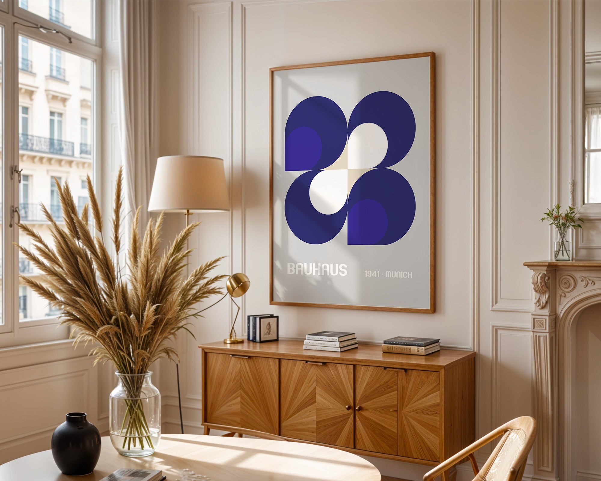 Geometrie Blau Modern