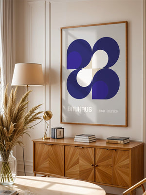 Geometrie Blau Modern
