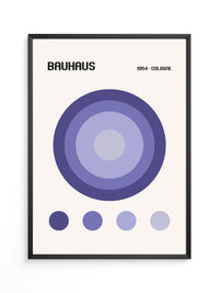 Blaue Kreise Retro Design