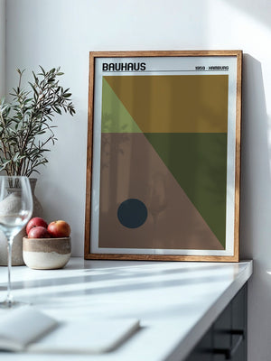 Bauhaus Geometrie Erdtöne