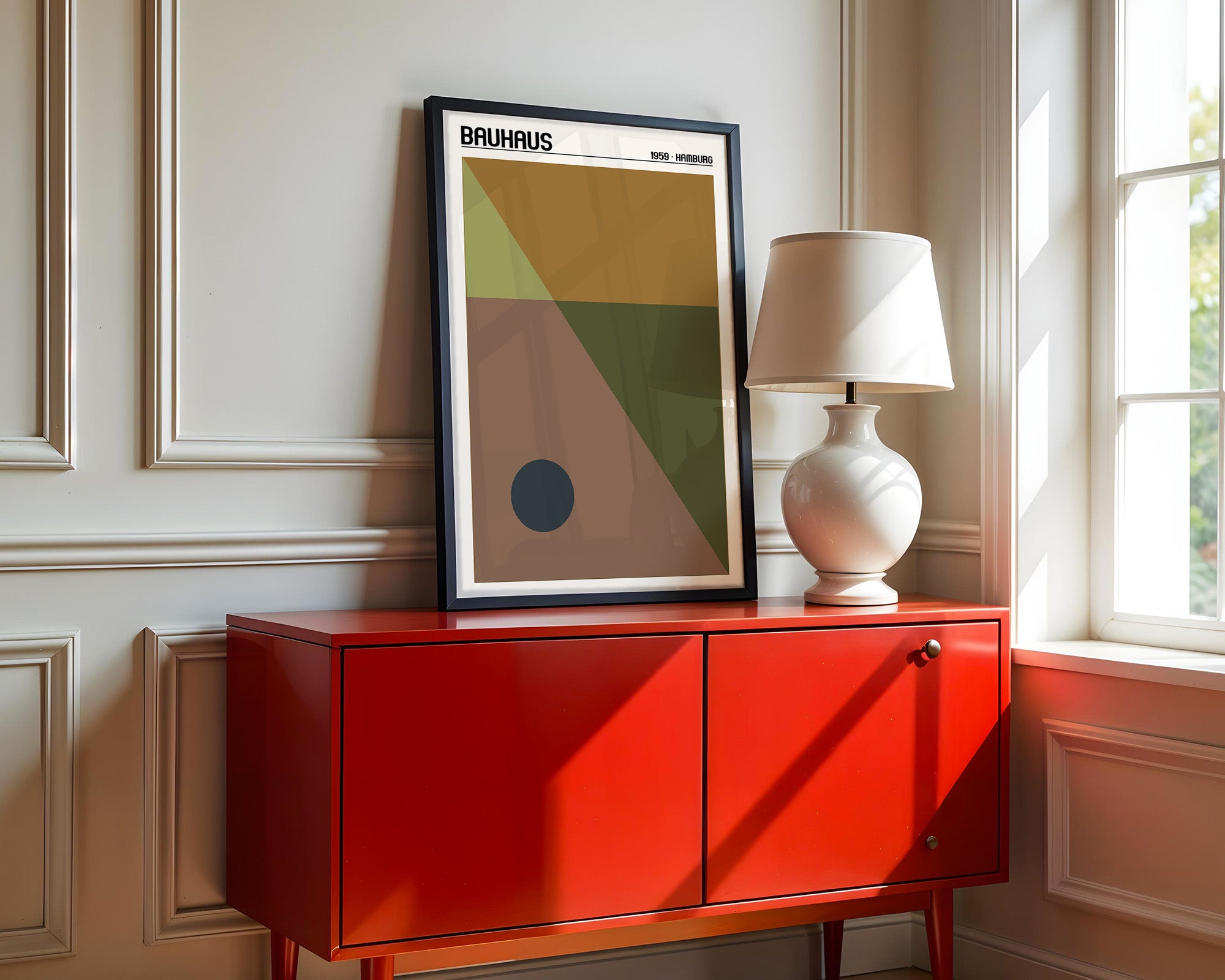 Bauhaus Geometrie Erdtöne