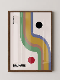 Bauhaus Linien Grafik Retrofarben