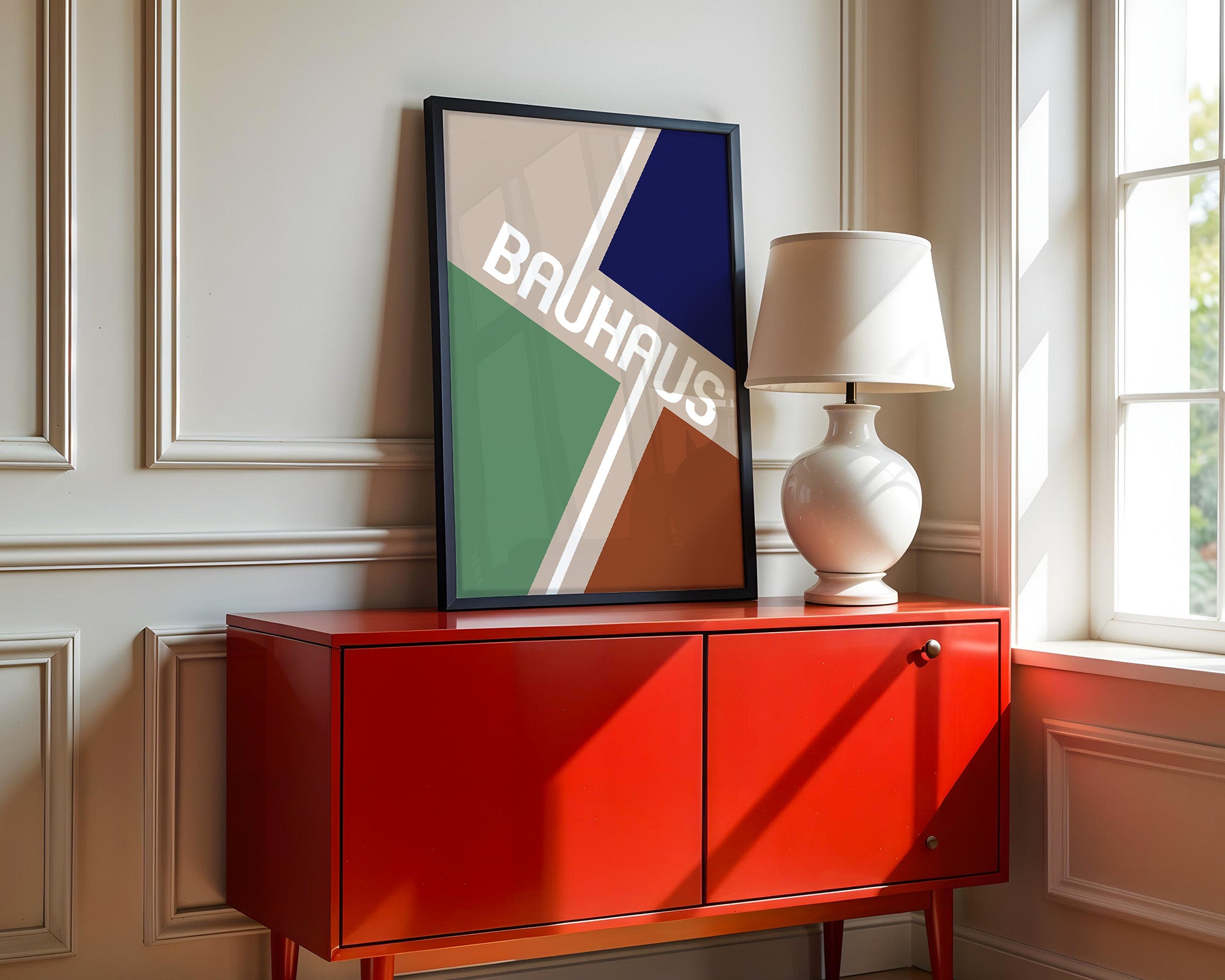 Bauhaus Geometrie Farbflächen