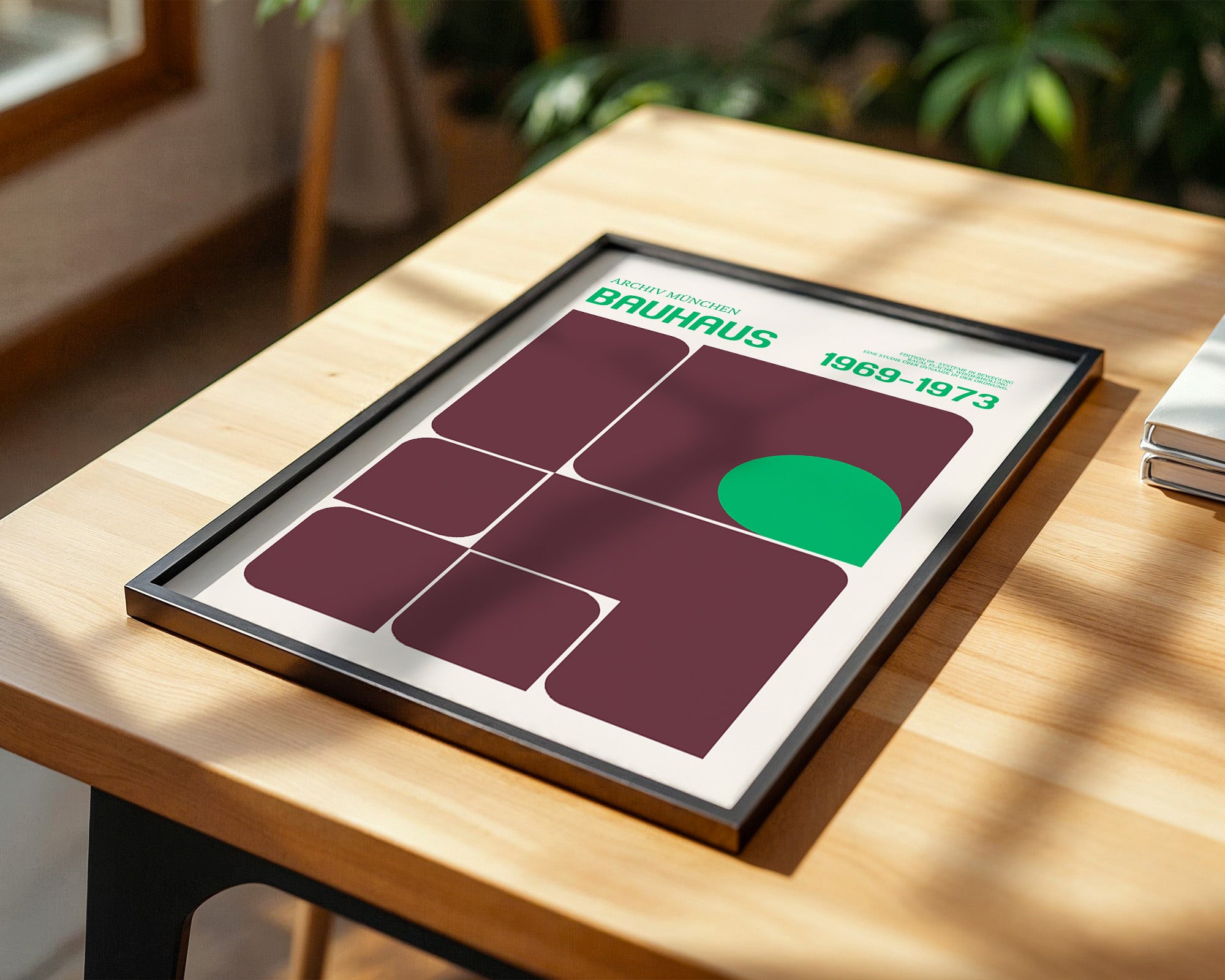 Bauhaus Grafik Retro Farben