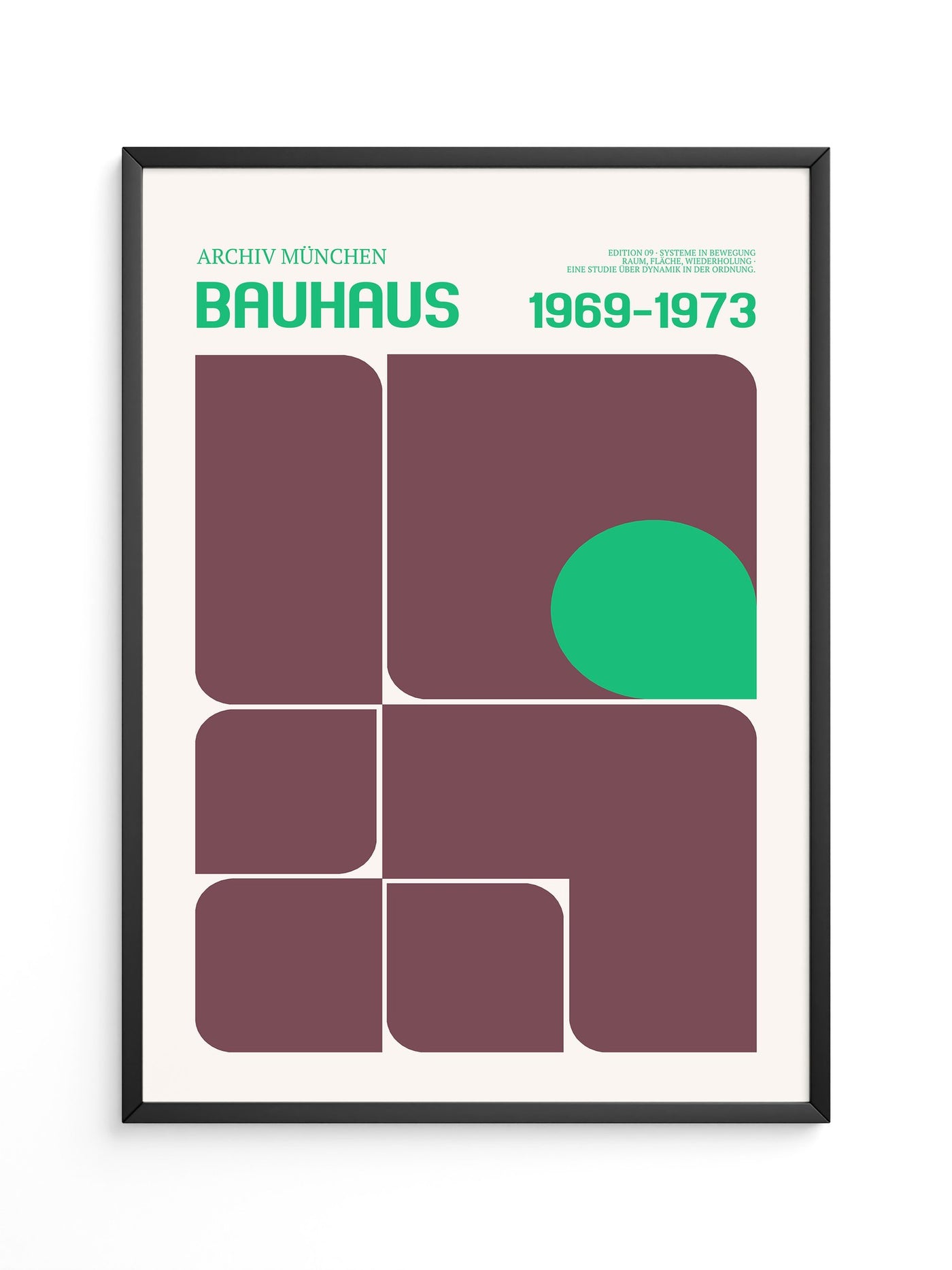 Bauhaus Grafik Retro Farben