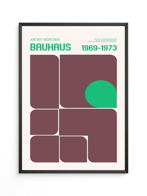 Bauhaus Grafik Retro Farben