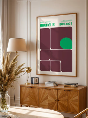 Bauhaus Grafik Retro Farben