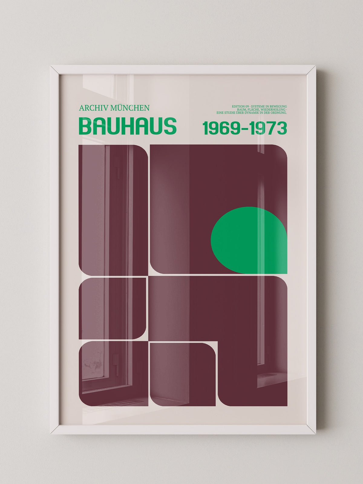 Bauhaus Grafik Retro Farben