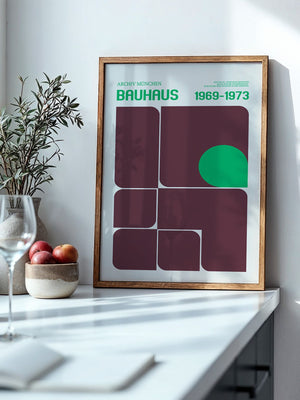 Bauhaus Grafik Retro Farben