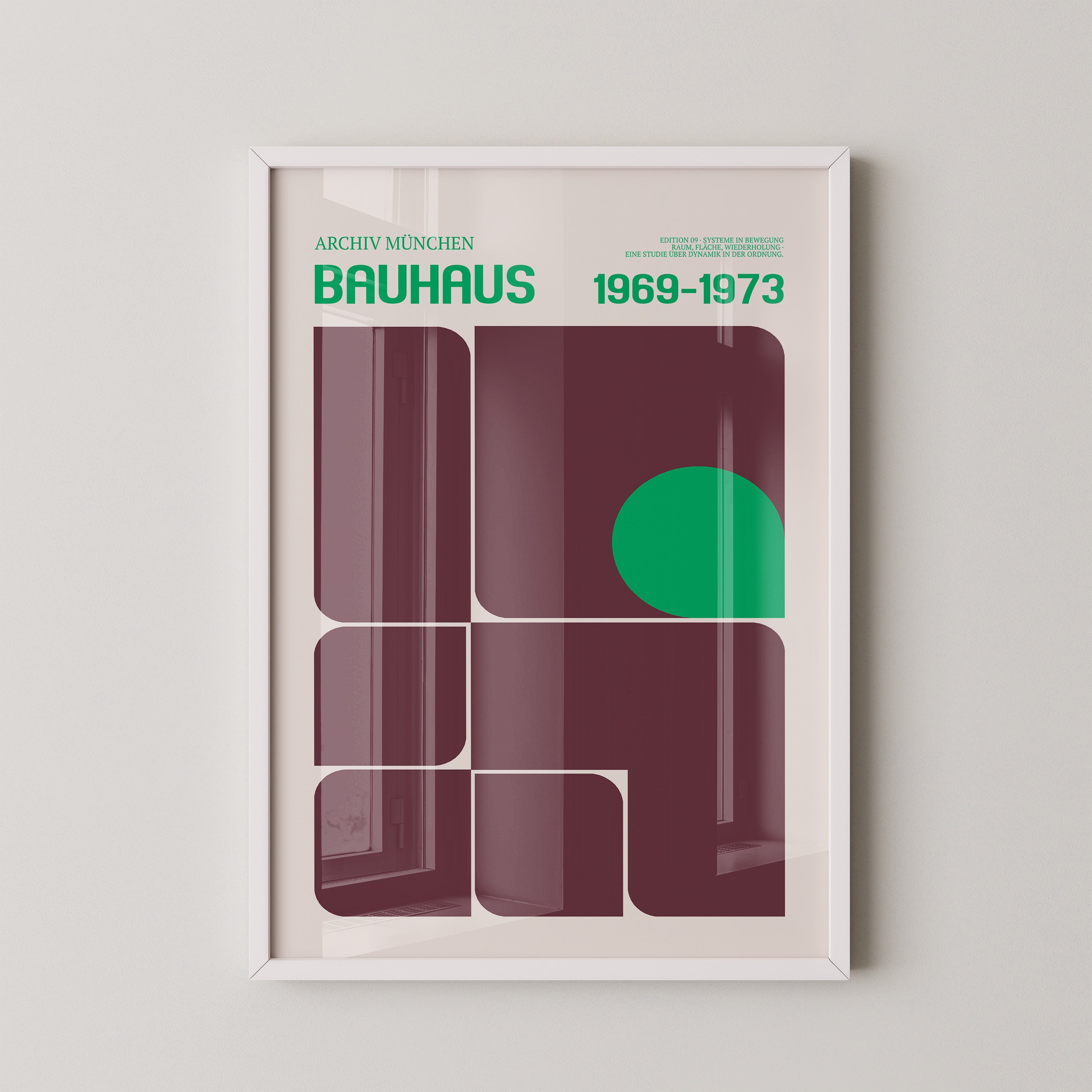 Bauhaus Grafik Retro Farben