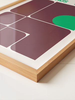 Bauhaus Grafik Retro Farben