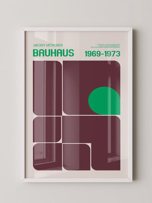 Bauhaus Grafik Retro Farben