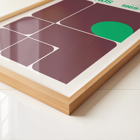 Bauhaus Grafik Retro Farben