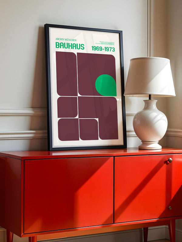 Bauhaus Grafik Retro Farben