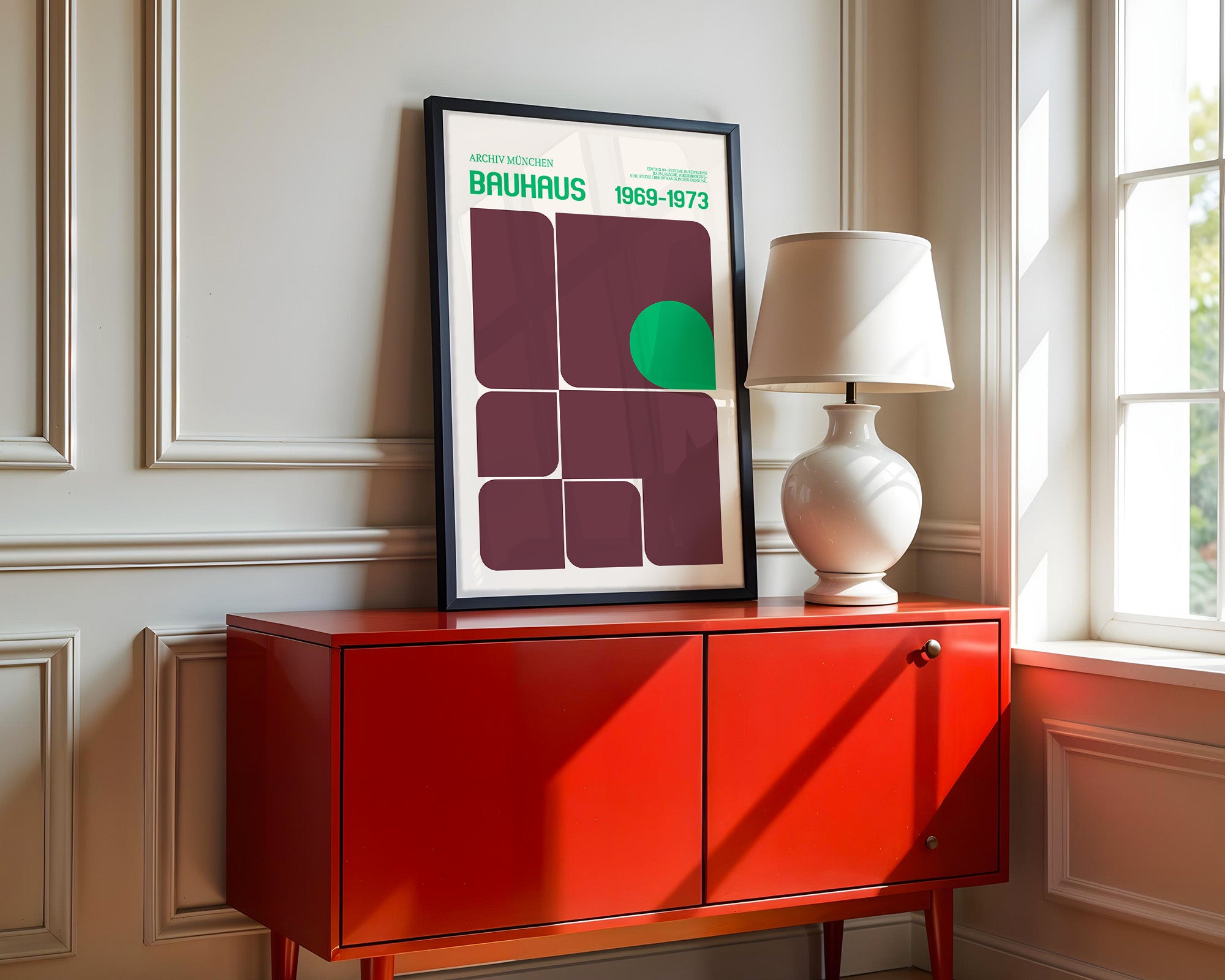 Bauhaus Grafik Retro Farben