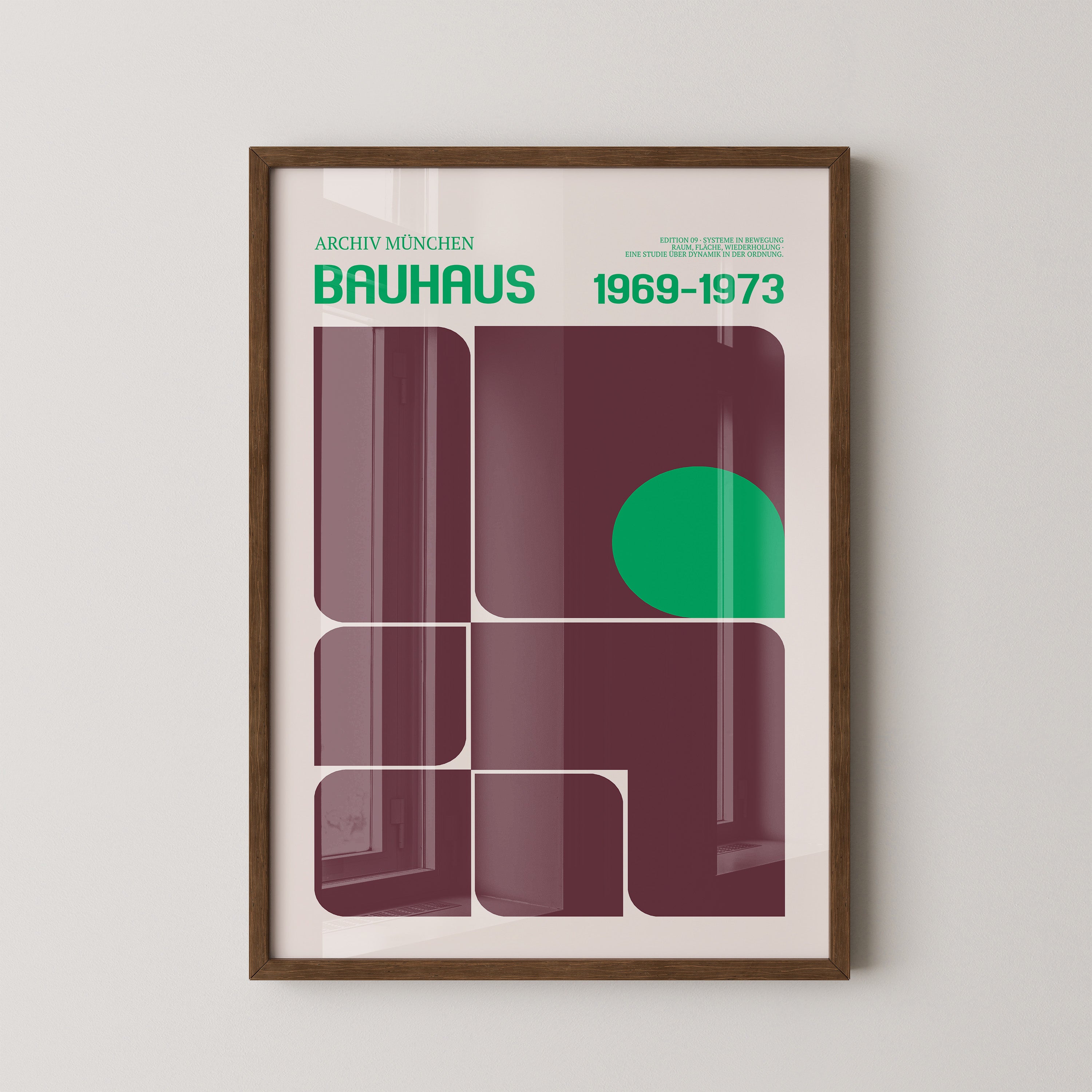 Bauhaus Grafik Retro Farben