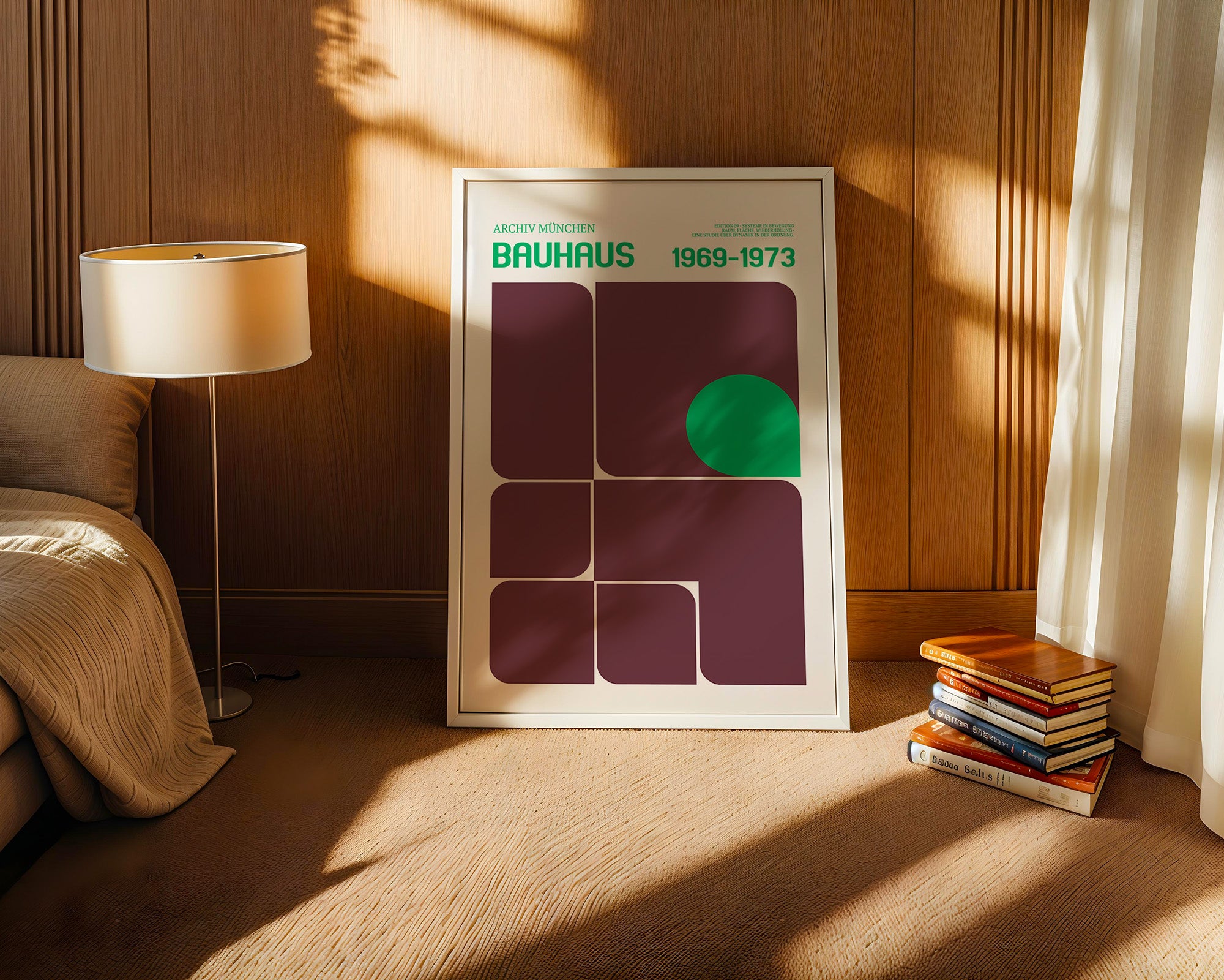 Bauhaus Grafik Retro Farben