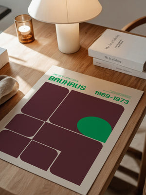 Bauhaus Grafik Retro Farben