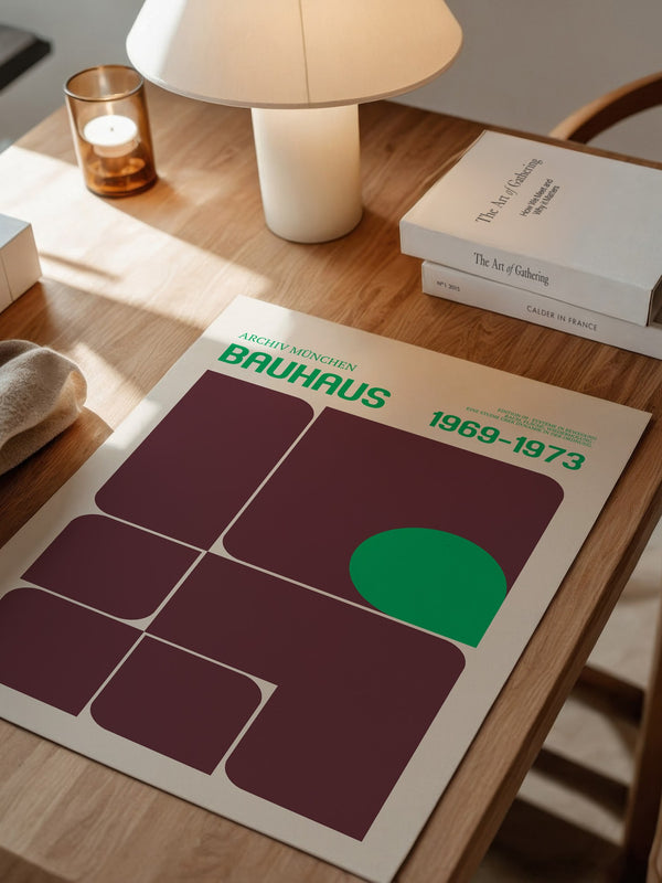 Bauhaus Grafik Retro Farben