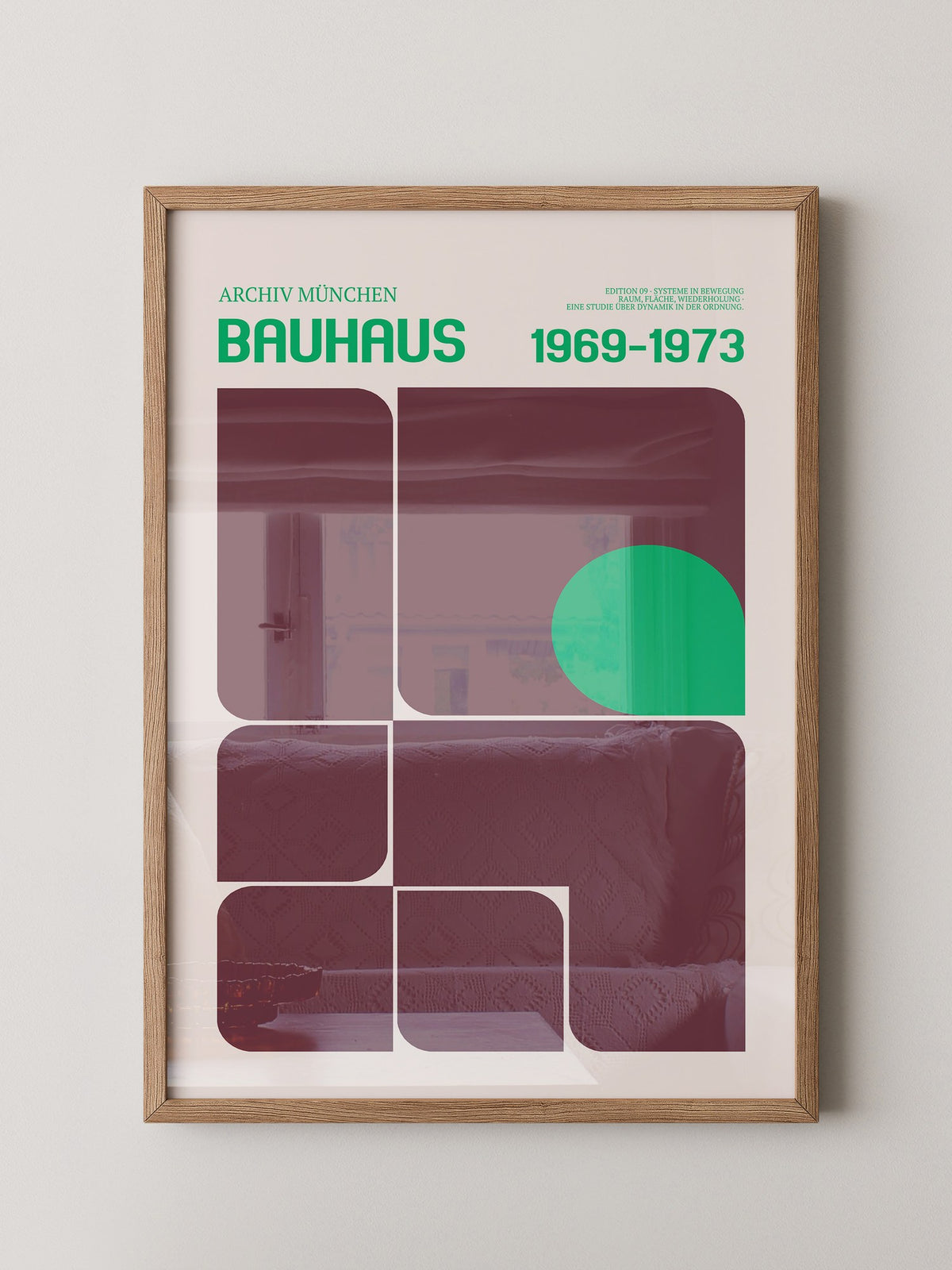Bauhaus Grafik Retro Farben
