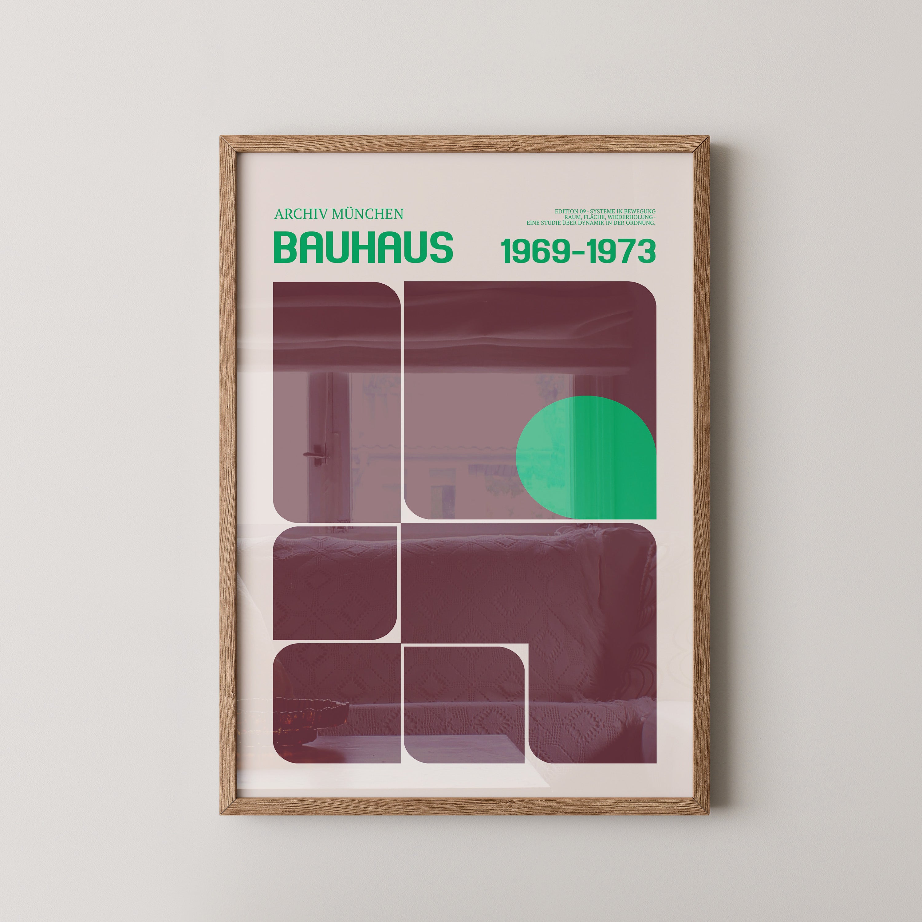 Bauhaus Grafik Retro Farben