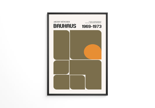 Bauhaus Geometrie Retro Rechtecke
