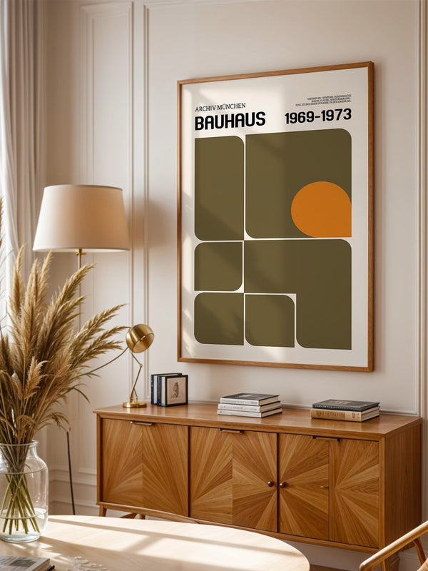 Bauhaus Geometrie Retro Rechtecke